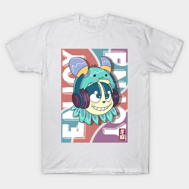 Cute funky monster T-Shirt by JinggaJR